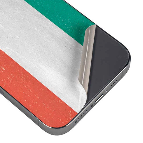 Kuwait Flag Distressed iPhone 13 Pro Max Skin
